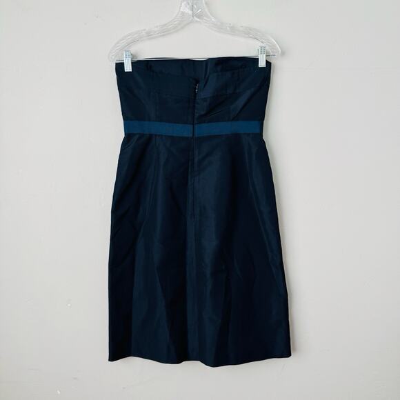 J Crew Navy Blue Strapless Formal Dress Women’s Size 6 - Picture 5 of 9